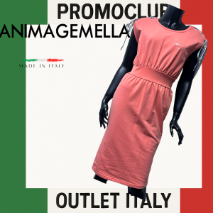 Рокля  Anima Gemella,корал , 95% памук, 5% еластан, размер S, Италия